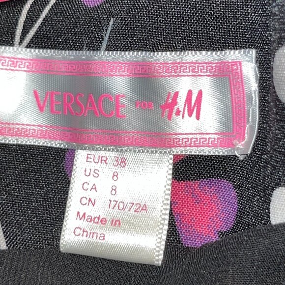 VERSACE for H&M Limited Edition Silk Japanese Origami Design Mini Dress NWOT - 8 - Picture 14 of 15